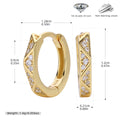 Damen Ohrringe mit funkelnden Zirkonsteinen aus hochwertigem 925 Sterling Silber Shop Nory