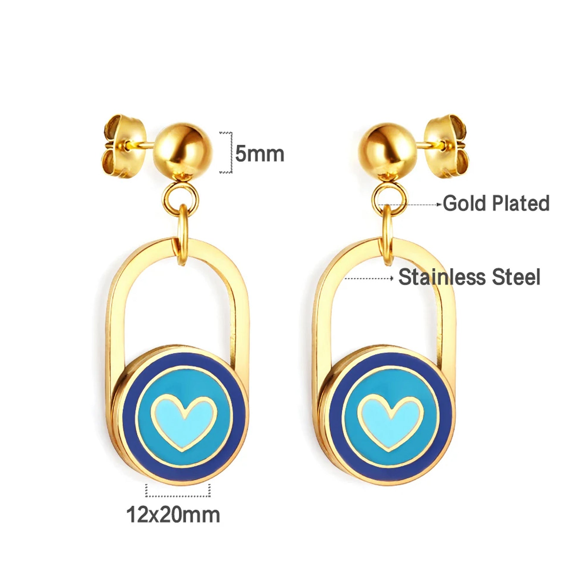 Damen Armkettchen mit bunten Anhängern aus hochwertigem Edelstahl Shop Nory