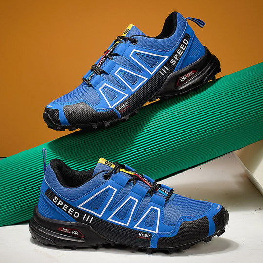 Herren nan robuster Trailrunning-Laufschuh mit stoßdämpfender EVA-Zwischensohle und griffiger Profillaufsohle