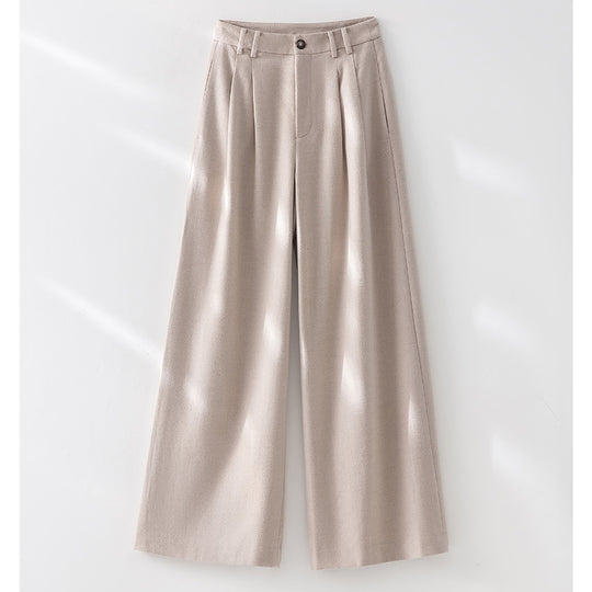Damen Weite Bundfalten-Hochbundhose aus Wollmischung Shop Nory