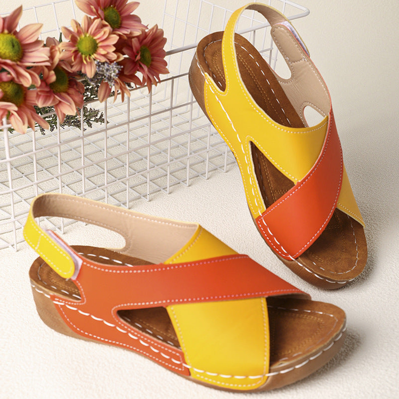 Damen Komfortable und elegante Clogs mit Kreuzriemen