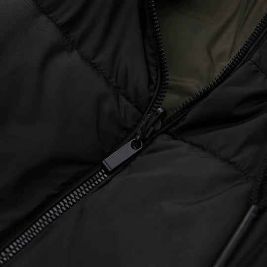 Damen langer gesteppter Winterparka mit Kapuze Shop Nory