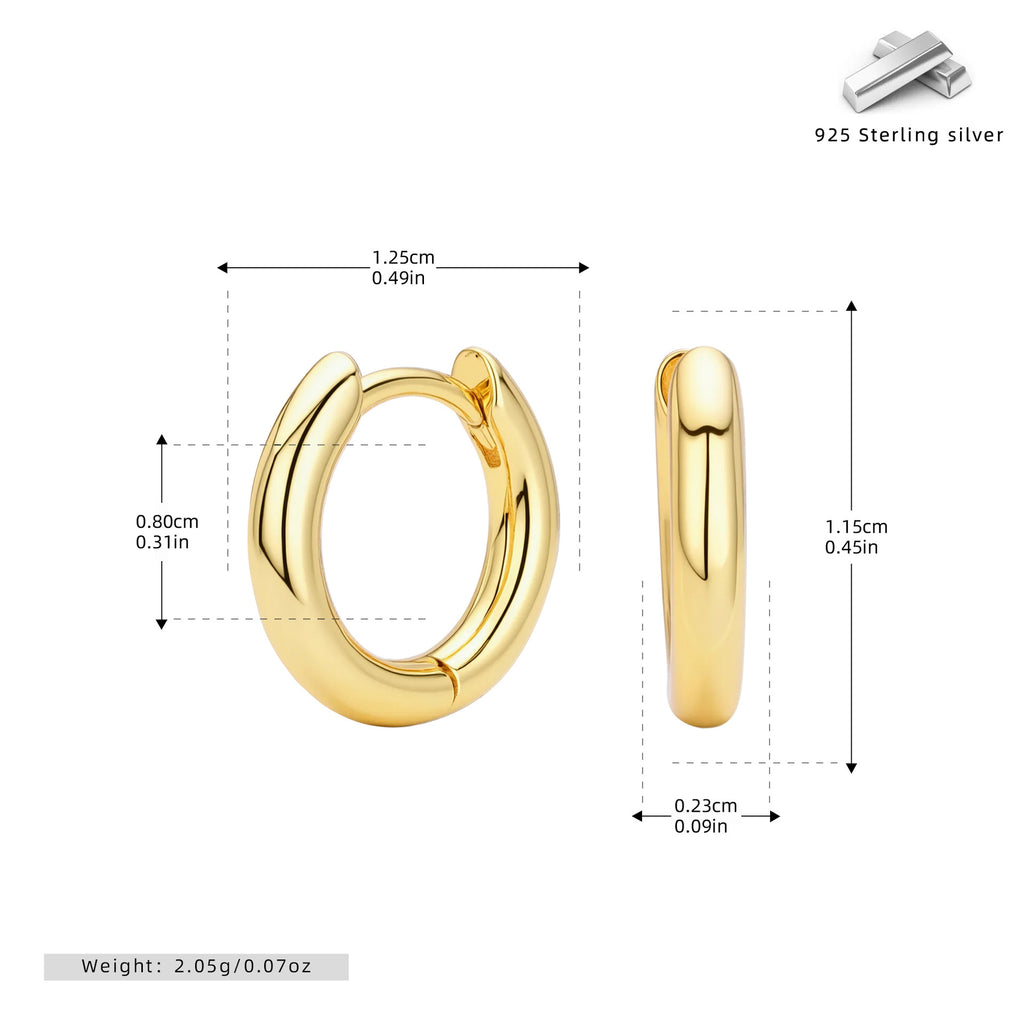 Damen Creolen mit zeitgenössischem Design aus hochwertigem 925 Sterling Silber Shop Nory