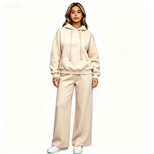Damen Bequemer Oversized Hoodie mit weiten Jogginghosen Shop Nory