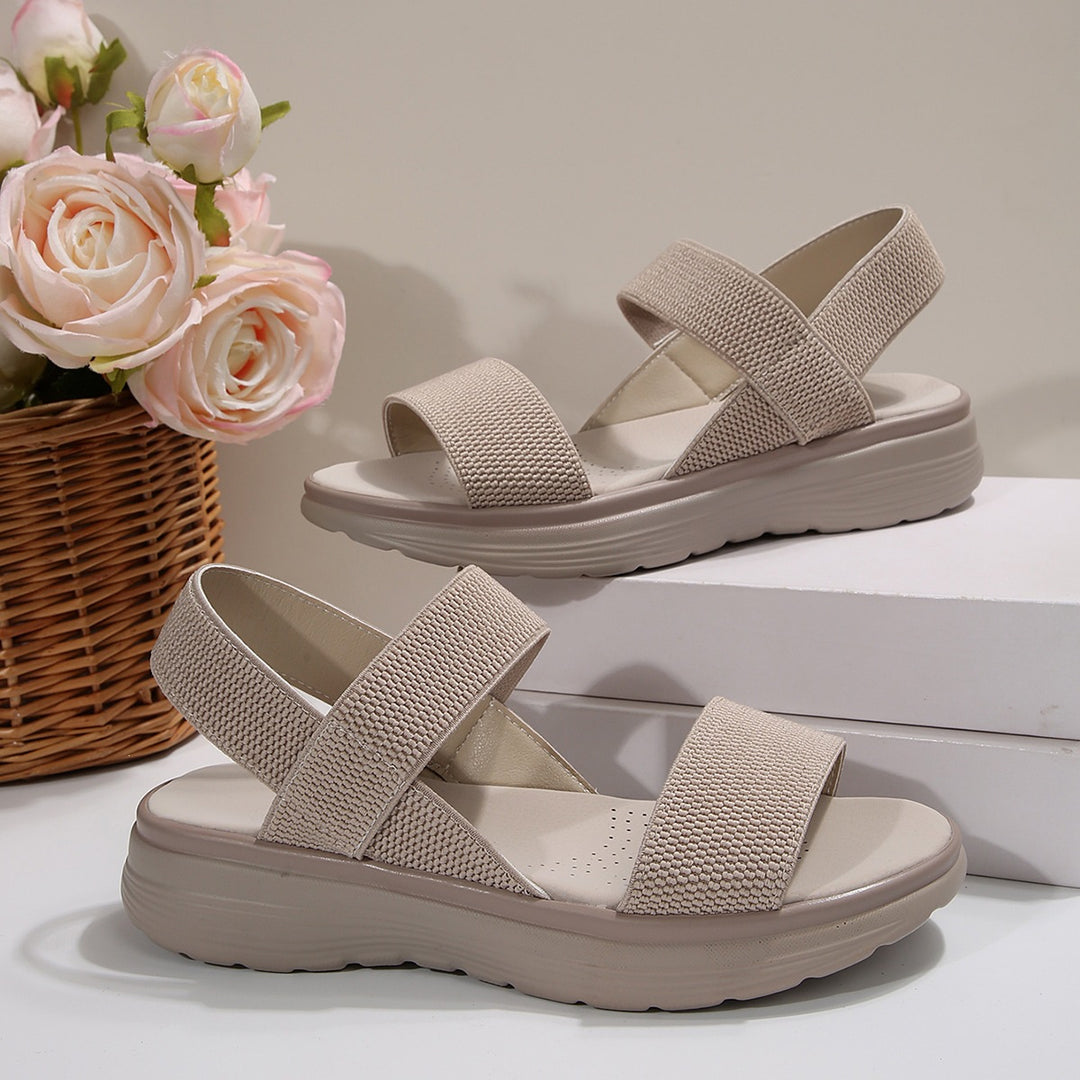 Damen Leichte Stretch‑Sandalen mit gepolstertem Komfortfußbett und dämpfender Plateau‑Sohle Shop Nory