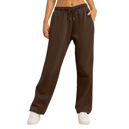 Damen nan weiter Highwaist Palazzo-Jogger mit elastischem Komfortbund, Kordelzug und seitlichen Eingrifftaschen Shop Nory