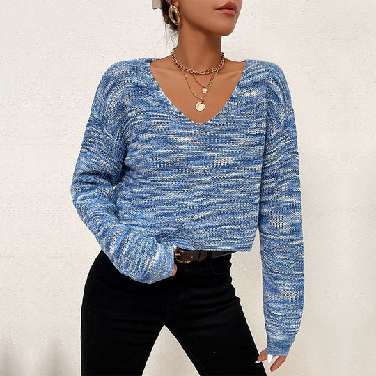 Damen Kurzer Off-Shoulder Strickpullover mit lässiger Crop-Silhouette Shop Nory