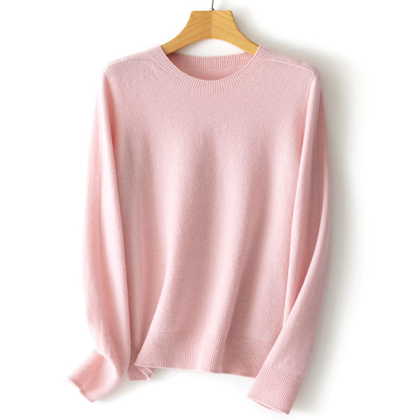 Damen Kaschmir-Mix Rundhalspullover mit Oversize-Schnitt Shop Nory
