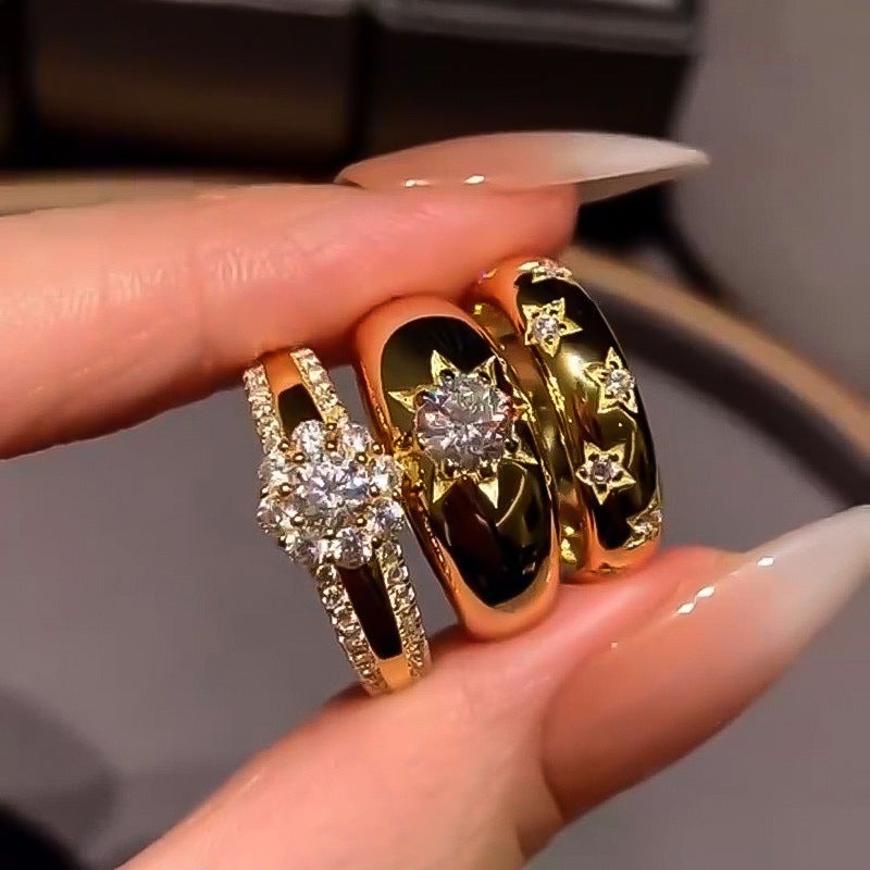 Damen Schmuckring mit funkelndem Zirkonia Shop Nory