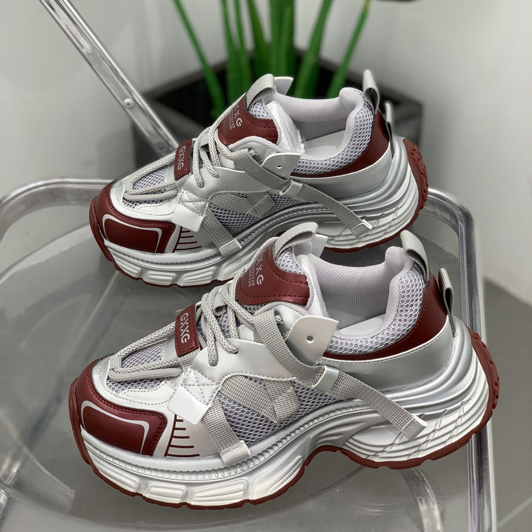 Damen Futuristische Wedge-Chunky-Sneaker mit Mesh‑Einsätzen und verstärkter Profilsohle Shop Nory