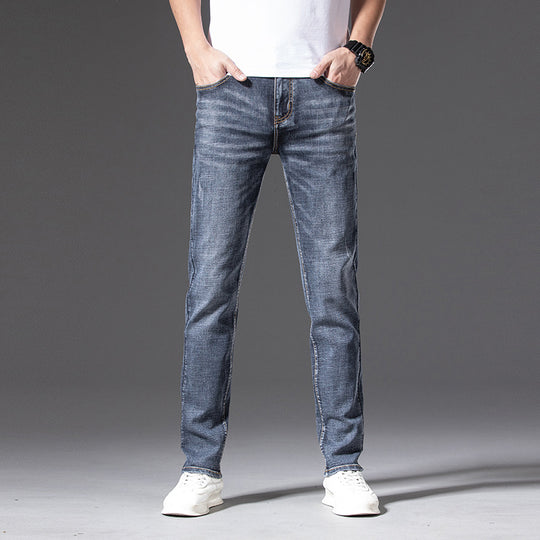 Herren Slim‑Straight Stretchjeans mit leichter Used‑Optik Shop Nory