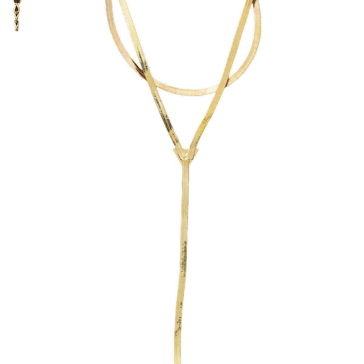 Damen Halskette mit eleganten, geschwungenen Elementen Shop Nory