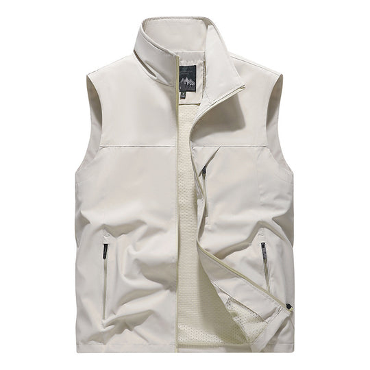 Herren Softshell-Outdoorweste mit winddichter Mikrofaserschale, Mesh-Innenfutter und Reißverschlusstaschen Shop Nory