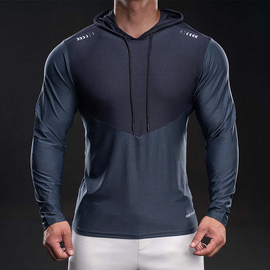 Herren Slim-Fit Trainings-Hoodie mit atmungsaktivem Stretchmaterial Shop Nory