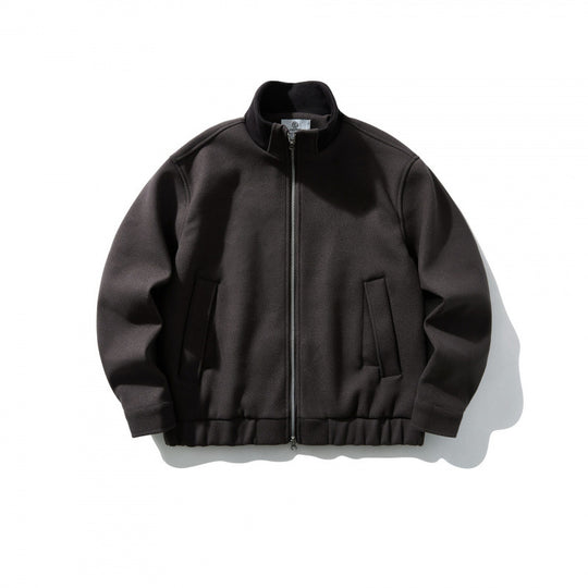 Unisex Boxy-Wollmix-Blouson mit Stehkragen und Elastiksaum Shop Nory
