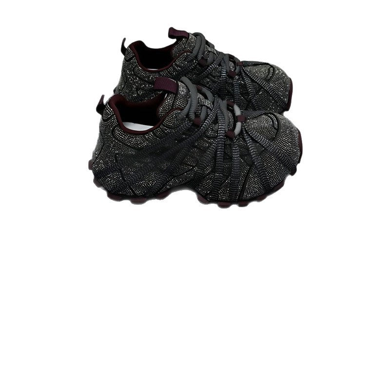 Damen Glitzernde Outdoor‑Sneaker mit skulptierter Profilsohle und elastischem Riemchendesign Shop Nory