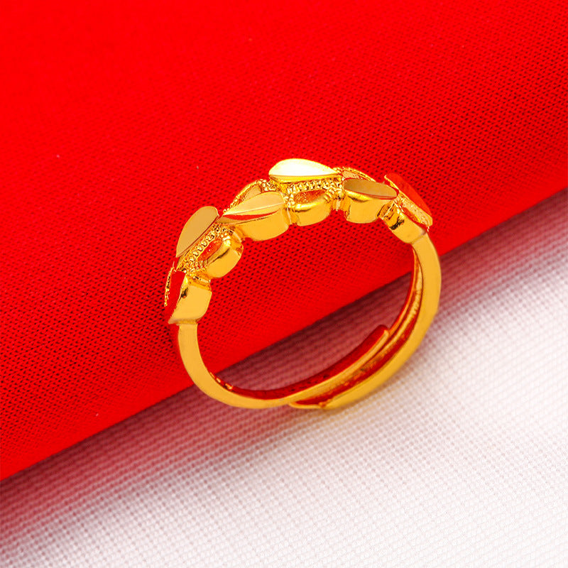 Damen eleganter Ring mit floralen Elementen Shop Nory