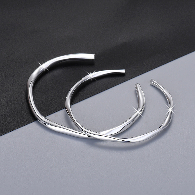 Damen Offene Armreife mit geschwungenem Design Shop Nory