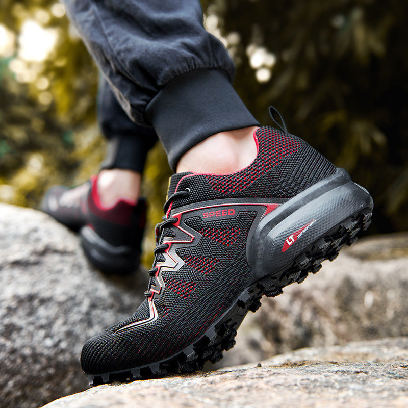 Damen Sportliche Trail-Laufschuhe mit atmungsaktiver Oberflächenstruktur und rutschfester Sohle