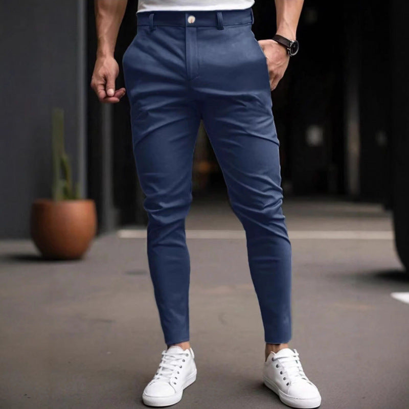 Herren Chinohose Slim Fit mit Seitentaschen