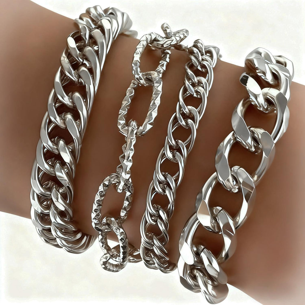 Damen Elegantes Armband-Set mit luxuriösen Ketten und modernen Designs Shop Nory
