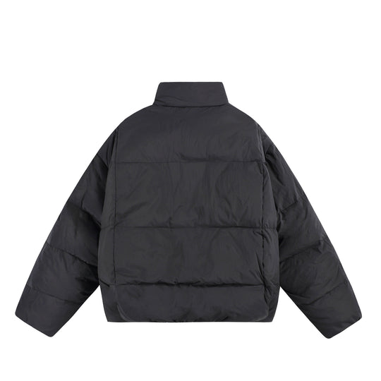 Damen Oversize Steppjacke mit hohem Plüschkragen und Windschutzleiste Shop Nory