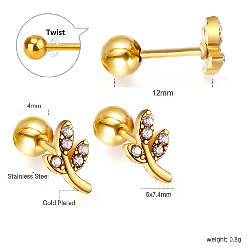 Damen Ohrstecker im schmetterlingsförmigen Design Shop Nory
