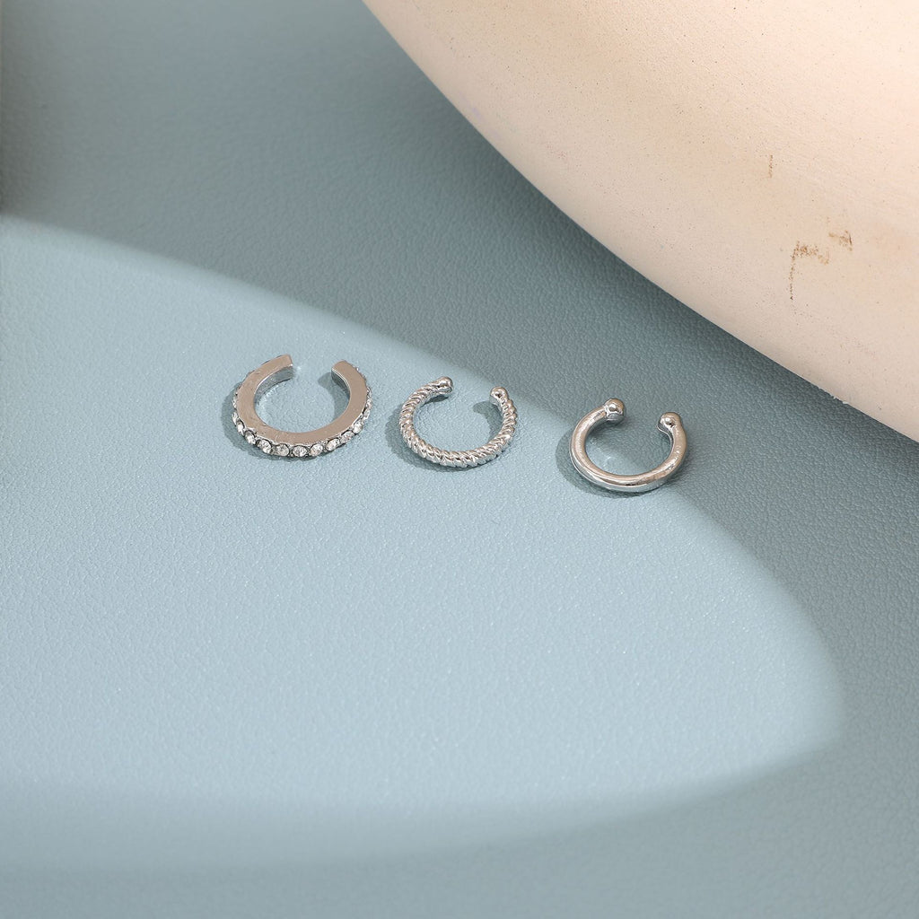 Damen Ohrcuff Set mit funkelnden Kristallen und elegantem Design Shop Nory