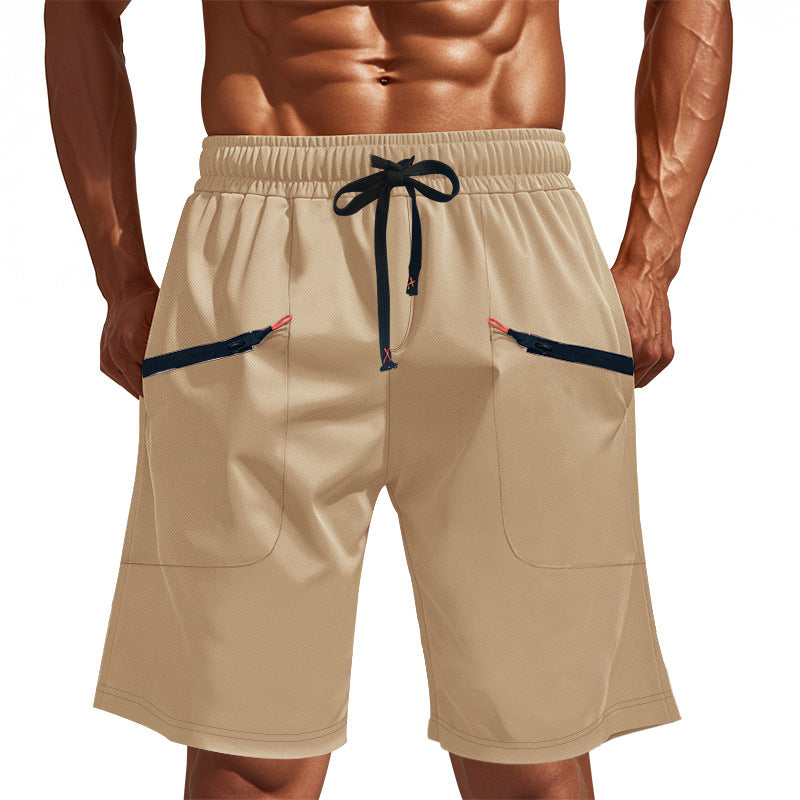 Herren Sportliche Shorts mit vielseitigen Taschen und elastischem Bund
