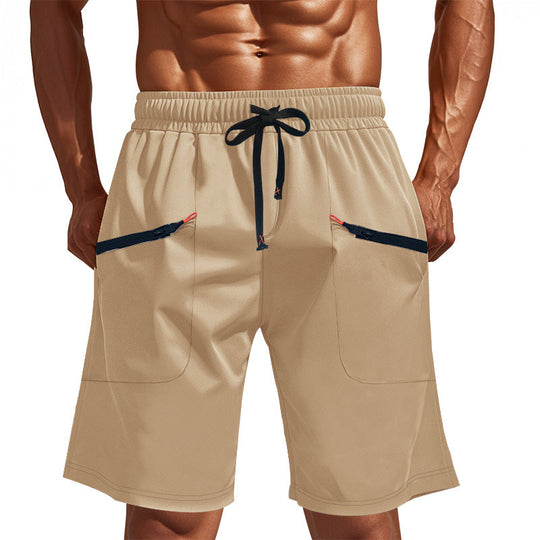 Herren Sportliche Shorts mit vielseitigen Taschen und elastischem Bund
