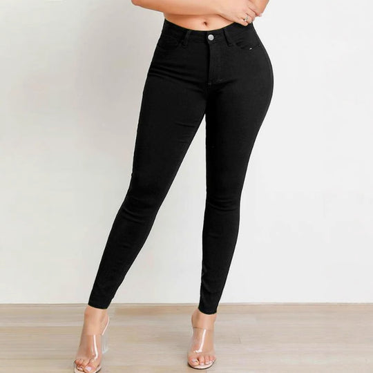 Damen hochgeschnittene Skinny-Jeans mit Stretch und figurformendem Schnitt Shop Nory