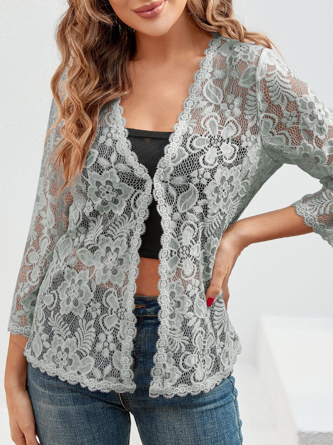 Eleganter Blazer mit Spitze