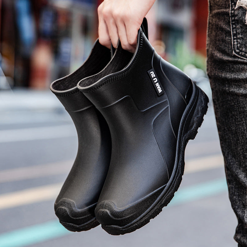 Herren Schlupf-Ankle-Gummistiefel mit stoßdämpfender Leichtsohle und griffiger Profilsohle Shop Nory