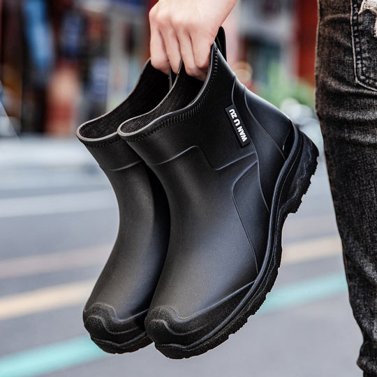Herren Schlupf-Ankle-Gummistiefel mit stoßdämpfender Leichtsohle und griffiger Profilsohle Shop Nory