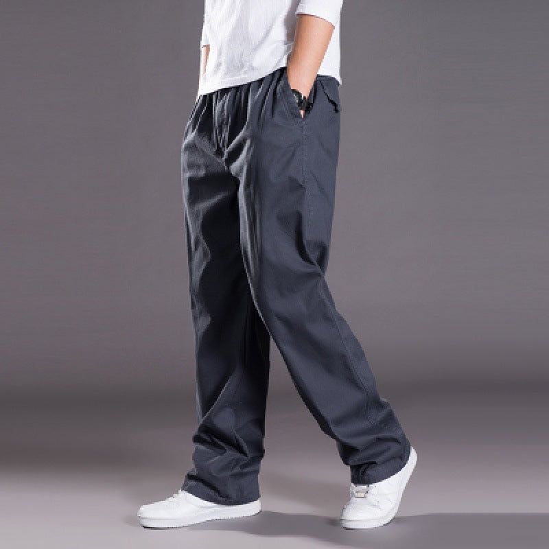Herren Relaxed-Fit Freizeit-Chinohose mit elastischem Tunnelzug, vorgeformtem Bund und geradem Bein Shop Nory