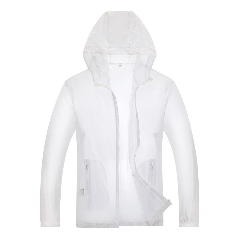 Herren ultraleichte Regenjacke mit verstellbarem Kapuzenbereich und reflektierenden Elementen ShopNory