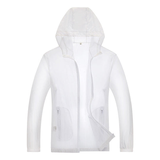Herren ultraleichte Regenjacke mit verstellbarem Kapuzenbereich und reflektierenden Elementen ShopNory