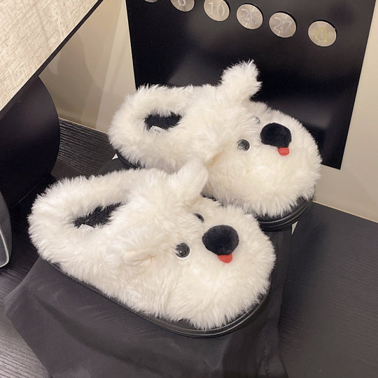 Damen Flauschige Hausschuhe mit süßem Tiermotiv