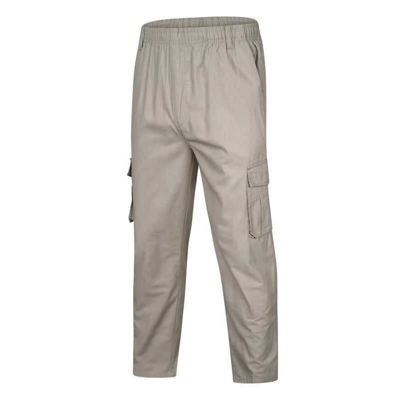 Herren Cargo-Hose mit elastischem Bund, Mehrfachtaschen und geradem Bein Shop Nory