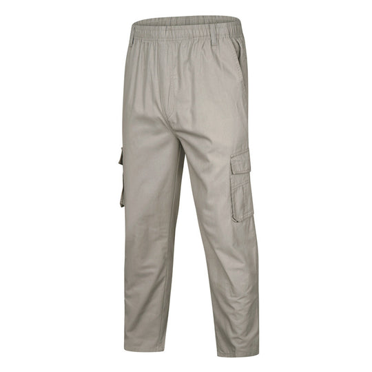 Herren Cargo-Hose mit elastischem Bund, Mehrfachtaschen und geradem Bein Shop Nory