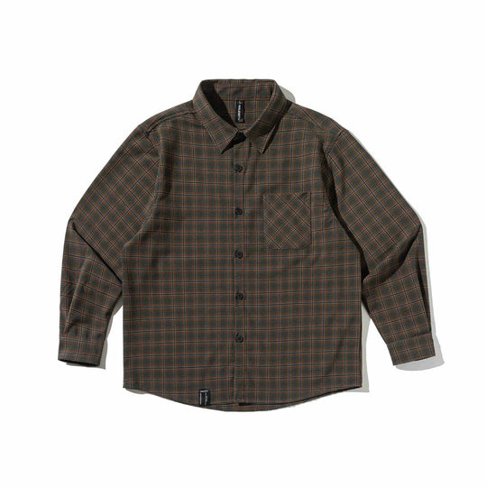 Herren Karierte Hemdjacke aus schwerem Twill mit Brustpattentasche und gerundetem Saum Shop Nory