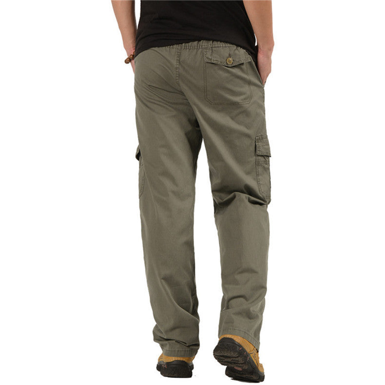 Herren Cargohose mit elastischem Bund, multifunktionalen Utility‑Taschen und geradem Schnitt Shop Nory