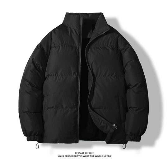 Unisex wattierte Steppjacke mit Stehkragen, zwei Taschen und elastischen Bündchen Shop Nory