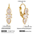 Damen elegante Ohrhänger mit funkelnden Zirkonia Shop Nory