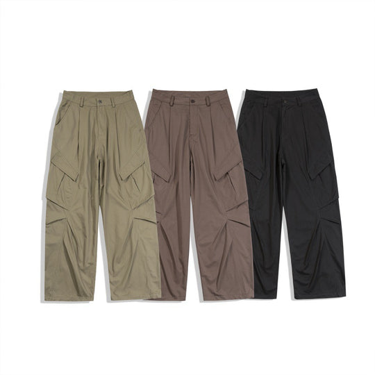 Herren Weite Technical‑Cargo‑Hose im Utility‑Baggy‑Schnitt mit asymmetrischen Klapp‑ und Faltentaschen Shop Nory