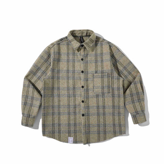 Herren Overshirt aus Wollmischung mit Karomuster Shop Nory