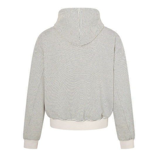 Damen Feinringel-Zipjacke mit hohem Stehkragen, Kängurutaschen und elastischem Saum Shop Nory