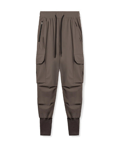 Damen Cargo-Hose mit praktischen Reißverschlusstaschen und elastischem Bund