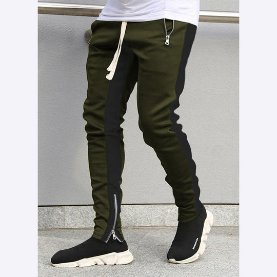 Herren Sportliche Slim-Fit Jogginghose mit Seitentaschen
