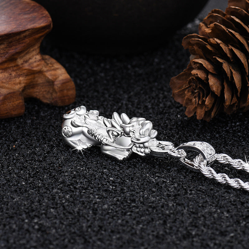 Damen Halskette mit detailreichem Frosch-Anhänger Shop Nory